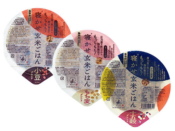 寝かせ絵玄米ごはん