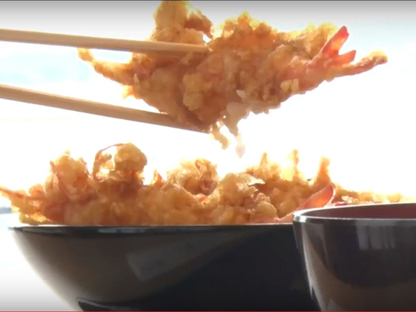 うおあら 車えび天丼